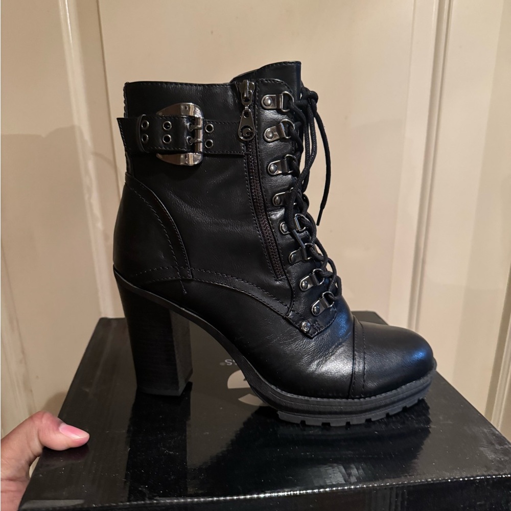 G by Guess Black Heeled Boots